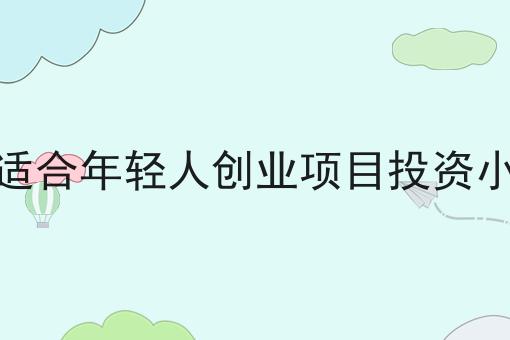 适合年轻人创业项目投资小