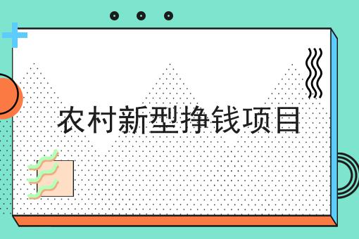 适合农村的小型项目(找适合农村的小型致富项目)
