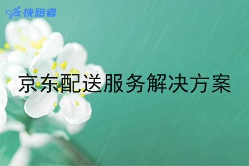 京东配送服务解决方案 京东配送服务解决方案