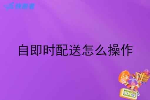 自即时配送怎么操作