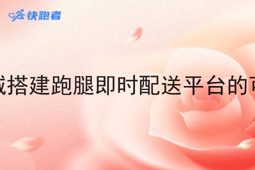 在县城搭建跑腿即时配送平台的可行性 在县城搭建跑腿即时配送平台的可行性