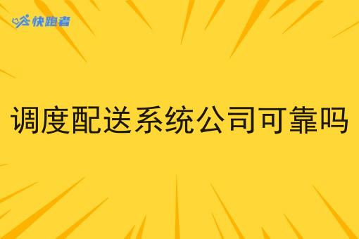 调度配送系统公司*吗