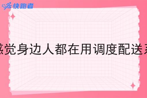 为什么感觉身边人都在用调度配送系统服务