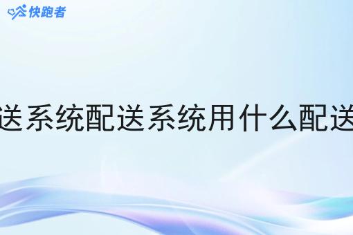 现在调度配送系统配送系统用什么配送系统比*好