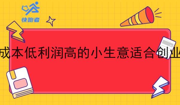 成本低利润高的小生意适合创业 成本低利润高的小生意适合创业