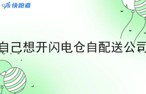 自己想开闪电仓自配送公司