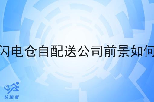 闪电仓自配送公司前景如何 闪电仓自配送公司前景如何